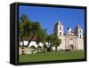 Old Mission Santa Barbara, Santa Barbara, California, United States of America, North America-Richard Cummins-Framed Stretched Canvas