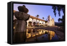 Old Mission Santa Barbara-null-Framed Stretched Canvas