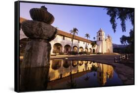 Old Mission Santa Barbara-null-Framed Stretched Canvas