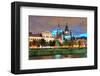 Old Montreal at Dusk Canada-null-Framed Art Print