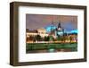 Old Montreal at Dusk Canada-null-Framed Art Print