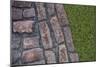 Old Montreal Cobblestones and Grass 01-Tina Lavoie-Mounted Giclee Print