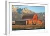 Old Mormon Barn, TM Moulton, Wyoming-Vincent James-Framed Photographic Print