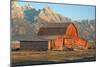 Old Mormon Barn, TM Moulton, Wyoming-Vincent James-Mounted Photographic Print