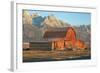 Old Mormon Barn, TM Moulton, Wyoming-Vincent James-Framed Photographic Print