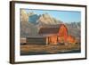 Old Mormon Barn, TM Moulton, Wyoming-Vincent James-Framed Photographic Print