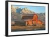 Old Mormon Barn, TM Moulton, Wyoming-Vincent James-Framed Photographic Print