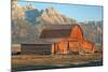 Old Mormon Barn, TM Moulton, Wyoming-Vincent James-Mounted Photographic Print