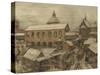 Old Moscow, Okhotny Ryad (Hunting Ro), 1900s-1910s-Appolinari Mikhaylovich Vasnetsov-Stretched Canvas
