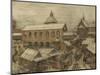 Old Moscow, Okhotny Ryad (Hunting Ro), 1900s-1910s-Appolinari Mikhaylovich Vasnetsov-Mounted Giclee Print