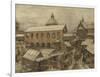 Old Moscow, Okhotny Ryad (Hunting Ro), 1900s-1910s-Appolinari Mikhaylovich Vasnetsov-Framed Giclee Print