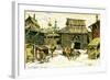 Old Moscow. the Wooden City, 1902-Appolinari Mikhaylovich Vasnetsov-Framed Giclee Print