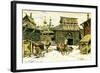 Old Moscow. the Wooden City, 1902-Appolinari Mikhaylovich Vasnetsov-Framed Giclee Print