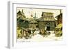 Old Moscow. the Wooden City, 1902-Appolinari Mikhaylovich Vasnetsov-Framed Giclee Print