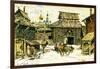 Old Moscow. the Wooden City, 1902-Appolinari Mikhaylovich Vasnetsov-Framed Giclee Print