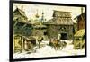 Old Moscow. the Wooden City, 1902-Appolinari Mikhaylovich Vasnetsov-Framed Giclee Print