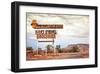 Old Motel Sign On Route 66 USA-null-Framed Art Print