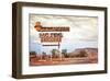 Old Motel Sign On Route 66 USA-null-Framed Art Print