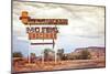 Old Motel Sign On Route 66 USA-null-Mounted Art Print