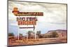 Old Motel Sign on Route 66, USA-Andrey Bayda-Mounted Photographic Print