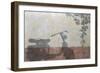 Old Moterbike Shadow-Josep Cisquella-Framed Art Print