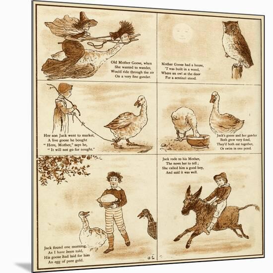 Old Mother Goose-null-Mounted Premium Giclee Print