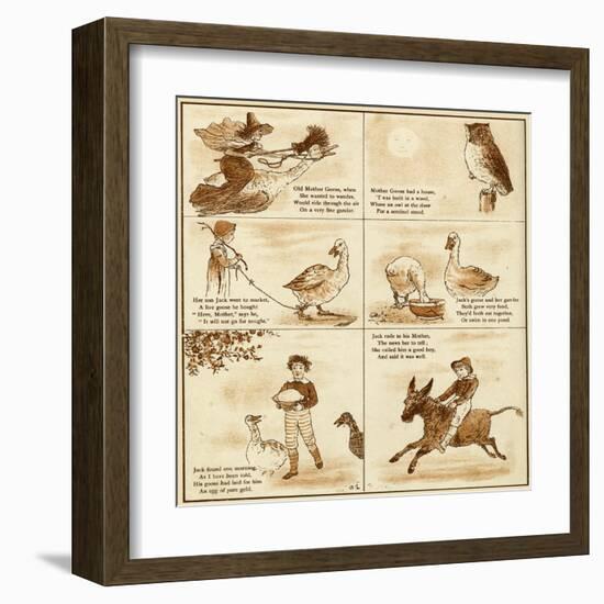 Old Mother Goose-null-Framed Art Print