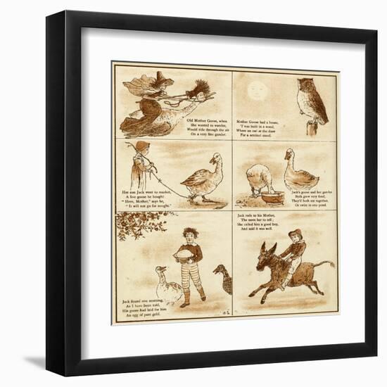 Old Mother Goose-null-Framed Art Print