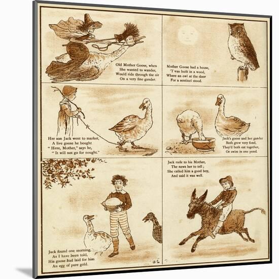 Old Mother Goose-null-Mounted Art Print