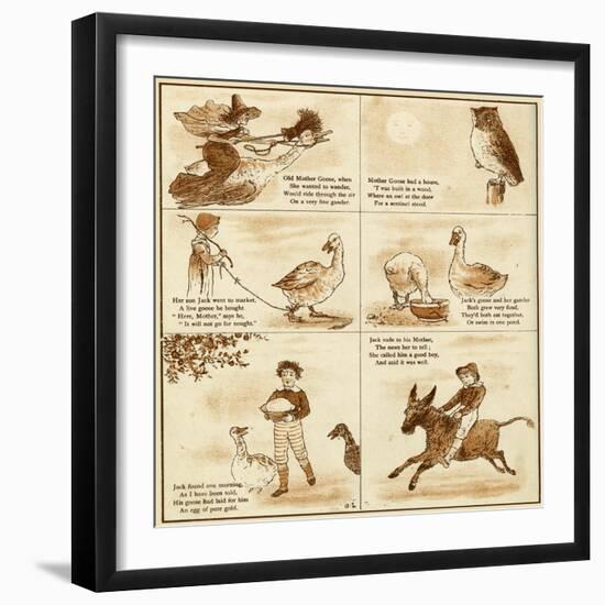 Old Mother Goose-null-Framed Art Print