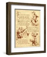 Old Mother Hubbard: Dancing, Reading News, Wearing Clothes-null-Framed Photographic Print