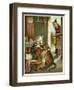 Old Mother Hubbard: Dog Feeding the Cat-null-Framed Art Print