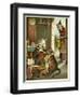 Old Mother Hubbard: Dog Feeding the Cat-null-Framed Art Print