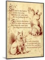 Old Mother Hubbard: Dog Standing Head and Smoking Pipe-null-Mounted Photographic Print