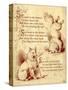 Old Mother Hubbard: Dog Standing Head and Smoking Pipe-null-Stretched Canvas