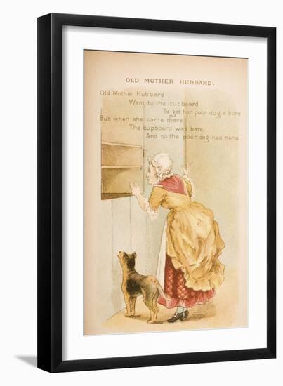 Old Mother Hubbard, from 'Old Mother Goose's Rhymes and Tales', Published by Frederick Warne and…-Constance Haslewood-Framed Giclee Print