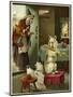 Old Mother Hubbard: Playing Flute-null-Mounted Art Print