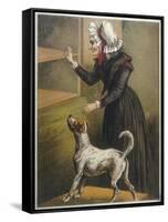 Old Mother Hubbard Went to the Cupboard-Harrison Weir-Framed Stretched Canvas