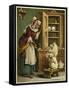 Old Mother Hubbard: Went to the Cupboard-null-Framed Stretched Canvas