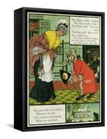 Old Mother Hubbard-Walter Crane-Framed Stretched Canvas