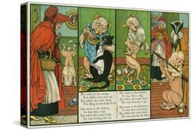 Old Mother Hubbard-Walter Crane-Stretched Canvas