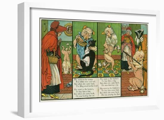 Old Mother Hubbard-Walter Crane-Framed Art Print