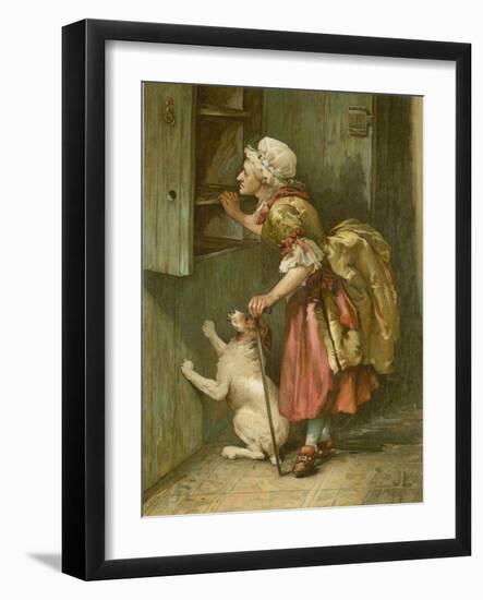 Old Mother Hubbard-John Lawson-Framed Giclee Print