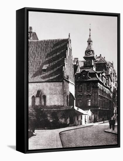 Old--New Synagogue-null-Framed Stretched Canvas