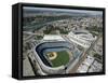 Old New York Yankees Stadium next to New Ballpark, New York, NY-null-Framed Stretched Canvas