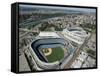 Old New York Yankees Stadium next to New Ballpark, New York, NY-null-Framed Stretched Canvas