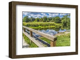 Old North Bridge, Concord River, Minute Man National Historical Park. American Revolution Monument-William Perry-Framed Photographic Print