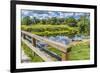 Old North Bridge, Concord River, Minute Man National Historical Park. American Revolution Monument-William Perry-Framed Photographic Print