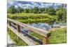 Old North Bridge, Concord River, Minute Man National Historical Park. American Revolution Monument-William Perry-Mounted Photographic Print