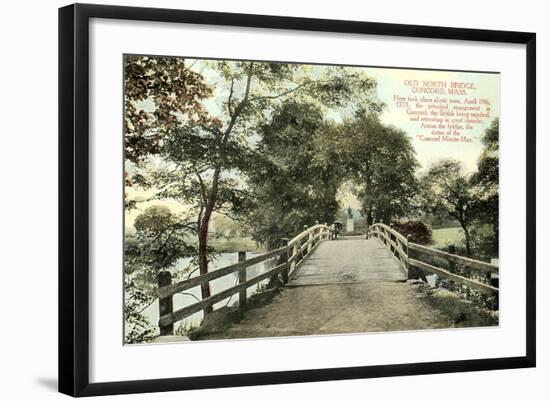 Old North Bridge, Concord-null-Framed Art Print